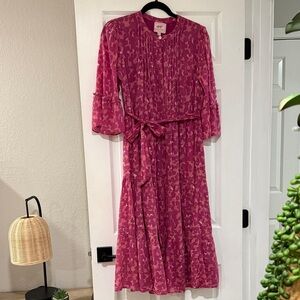 Banjanan Fuchsia Long Sleeve Dress